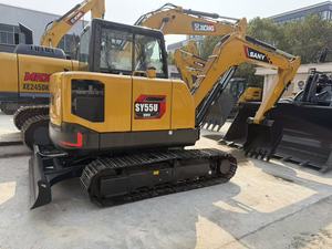 รถขุดขนาดเล็ก Sany SY55U ใหม่ น้ำหนัก 5.5 ตัน เครื่องยนต์ Yanmar แท้ รถขุดตีนตะขาบ Sany 5.5 ตัน แบบ Zero Tail Swing สำหรับงานก่อสร้าง - Product Image 4