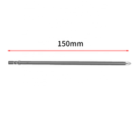 Embout de tournevis électrique à tête cruciforme Phillips PH1 PH2, tige de 4 mm, longueur de 150 mm, en acier S2, magnétique, personnalisable OEM