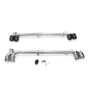 Para <span class=keywords><strong>BMW</strong></span> E90 <span class=keywords><strong>E92</strong></span> 318I 320i 323I 325I 330I <span class=keywords><strong>335</strong></span>, Punta de Escape Doble Lateral de Acero Inoxidable, Tubo de Escape de Fibra de Carbono, Punta de Silenciador Cuádruple - Product Image 1