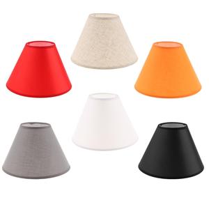 Costiero rustico minimalista illuminazione domestica interna paralume in PVC in tessuto nero lampada da tavolo per comodino lampada da pavimento cono asiatico - Product Image 3