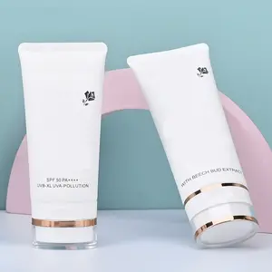 Personalizado impressão face plana lavar tubos Hand Cream, Cleanser, shampoo e Shower Gel tubo embalagem tubo cosmético vazio