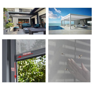 Pérgola al aire libre Villa Jardín Aleación de aluminio Persiana eléctrica Pabellón Terraza Ocio Sombrilla Pabellón - Product Image 5