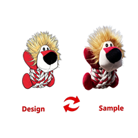 Jouet en peluche couineur pour chien, animaux mignons singe, lion, éléphant, super doux, personnalisable pour animaux de compagnie et enfants - Grande Vente