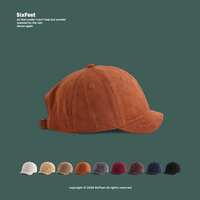 Casquette Dad Hat en Faux Daim Personnalisable avec Logo, 6 Panneaux, Toucher Doux, Style Vintage pour Cadeaux d'Entreprise et Événements Promotionnels d'Équipe