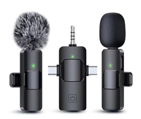 Microphone Lavalier Sans Fil Professionnel K15 en Métal avec Récepteur, Réduction de Bruit, Type C, Compatible iPhone et Enregistrement Vidéo Multi-Appareils
