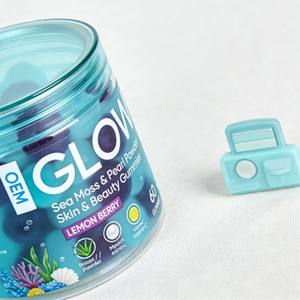 Gomitas de Musgo Marino con Betacaroteno Natural para Bronceado Diario, Antioxidantes, Veganas, para la Piel de la Mujer, Venta al Por Mayor OEM - Product Image 3