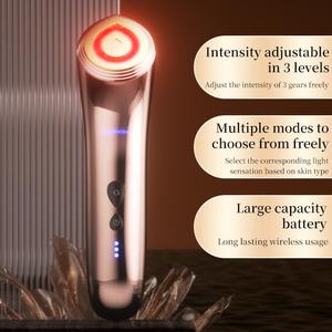 Multifunctional Face and Neck Massager with <b>Vibration</b> Heat for Skin Tightening and Lifting at Home Spa Use - Product Image 3
