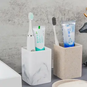 Portaspazzolino multiuso porta dentifricio bicchiere per accessori da bagno portaspazzolino blu