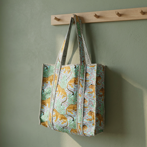 Nouveau sac fourre-tout en toile imprimé léopard, sac de shopping tendance à ouverture supérieure, sacs à bandoulière en coton, sacs à bandoulière pour femmes été/hiver - Product Image 4