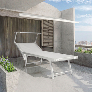 Auvents rétractables modernes Oeytree en lavande, structure en alliage d'aluminium, commande manuelle, protection anti-UV, design pliable, pour extérieur. - Product Image 3