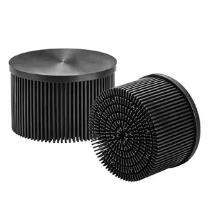 Shenzhen LIKE Diameter 160mm Height 100mm 100w Flared Pin Fin Led Anodized Heatsink