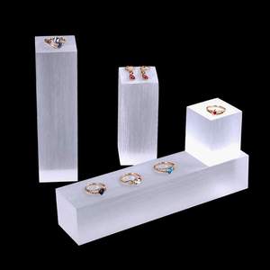 Allsome — présentoirs à base de blocs carrés, en acrylique, 20 pièces, pour <span class=keywords><strong>exposition</strong></span> Fine, bijoux de qualité supérieure, offre spéciale, accessoires Photo - Product Image 6