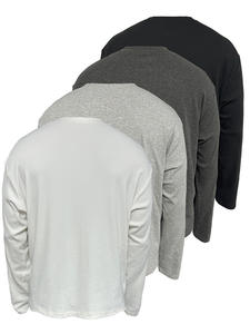 T-Shirt <span class=keywords><strong>termica</strong></span> da uomo in cotone 100% di alta qualità con bottone nero a manica lunga - Product Image 2