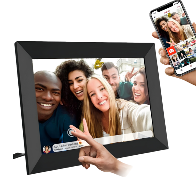 Factory Price 10.1 Inch Cloud Wifi LCD Share Video Album FrameO Free Download Digital Photo Picture Frame