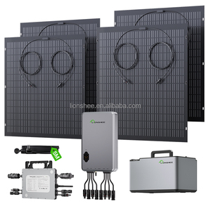 Lionshee 1kwh lưới Tie ban công năng lượng mặt trời hệ thống năng lượng bộ hoàn chỉnh với micro Inverter & Pin Lithium & hub & <span class=keywords><strong>panel</strong></span> năng lượng mặt trời - Product Image 6