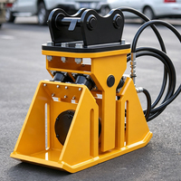 Compacteur à plaques vibrant pour la consolidation du sol et de l'asphalte, équipement de chantier compatible avec les mini-pelles