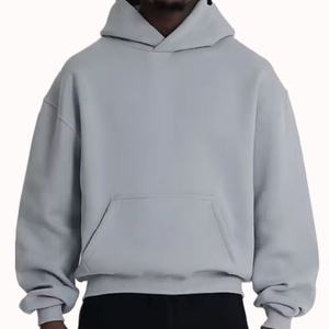 เสื้อฮู้ดดี้ผู้ชายแฟชั่น ผ้าคอตตอนผสมโพลีเอสเตอร์ ไซส์ใหญ่ รับสกรีนโลโก้ น้ำหนักมาก ทรงหลวม โอเวอร์ไซส์ สำหรับผู้ชาย ขายส่ง - Product Image 1