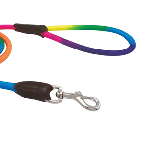 สายจูงสุนัขไนล่อนแบบพรีเมี่ยมเชือกกลมสีสันและทนทานลายทางแฟชั่นสำหรับสัตว์เลี้ยงเดิน - Product Image 3
