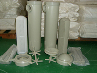 Boîtier de filtre en sac plastique PP pour application chimique, matériau en polypropylène pur, réservoir sous pression, garantie 1 an