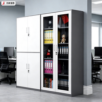 Armoire de rangement de bureau à structure démontable JIUSHUN, étanche, avec porte personnalisable, en acier modulaire