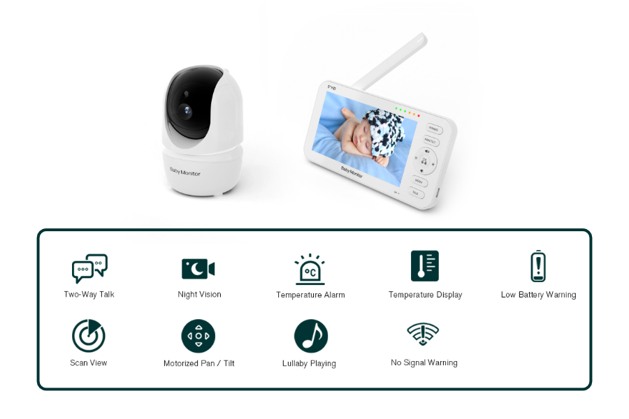 5 inch HD hot selling cheap good quality smartree reliable baby monitor factory