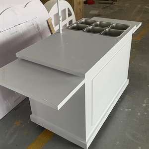 2025 nouveau Design fête d'anniversaire cérémonie décoration chariot à bonbons avec roues pliable Dessert chariot affichage avec roues et <span class=keywords><strong>parapluie</strong></span> - Product Image 4