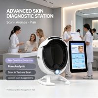 Analyseur de peau 3D multispectrale professionnel avec intelligence artificielle, détecteur de diagnostic cutané multicouche pour centre esthétique