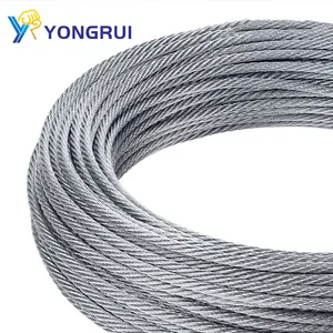 Alta calidad 1*7 1*19 Cable de acero inoxidable flexible Alambre de cuerda galvanizado