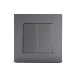 Hot Sales EU Standard 86 Type Wall Socket Wall Switch Two Gang One Way Two Way <strong>Control</strong> <strong>PC</strong> Panel Flush Mount 250V <strong>Double</strong> Switch - Product Image 5