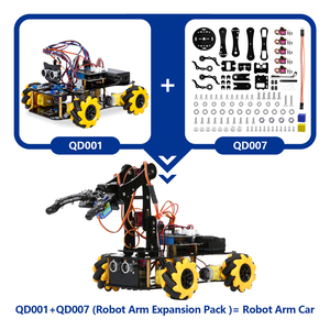 Kit de bricolage ACEBOTT : <span class=keywords><strong>Bras</strong></span> <span class=keywords><strong>robotique</strong></span> STEM pour voiture, programmation Python, jouet éducatif pour enfants, ESP32 4WD Mecanum, compatible <span class=keywords><strong>Arduino</strong></span> - Product Image 2