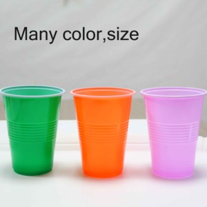 Tasse en plastique jetable de couleur unie tasse de bière de tennis de table tasse de partie de jeu de bière - Product Image 5