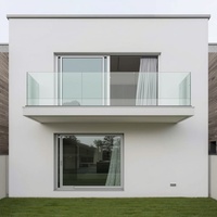 Système de balustrade en verre trempé en gros avec profilé en U en aluminium pour balcon, escalier, garde-corps en verre, barandilla de vidro