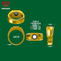 Obtenir le prix le plus récent Bague de Moissanite en or 10k personnalisée pour hommes Bague de mariage de luxe en Moissanite en vrac VVS avec diamant rond