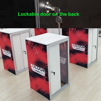 Stand d'exposition portable pour salon professionnel en aluminium SEG avec éclairage LED rétroéclairé, vitrine en acrylique
