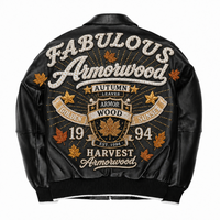 Veste en cuir véritable pour homme, sur mesure, de luxe, brodée, avec clous en strass, appliqué OEM, en peau d'agneau, pour l'automne