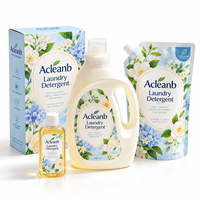 Détergent à lessive liquide avec emballage en carton personnalisé pour les marques de détail et les importateurs de produits ménagers