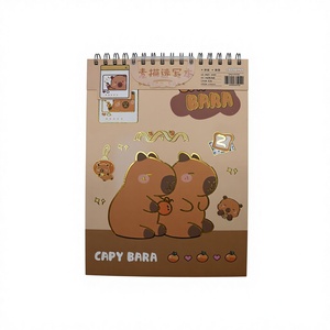 Quaderno Personalizzato A4 <span class=keywords><strong>con</strong></span> Disegno di Capibara, Stampa <span class=keywords><strong>a</strong></span> <span class=keywords><strong>Quadretti</strong></span>, Agenda per Scrapbooking, Cancelleria <span class=keywords><strong>con</strong></span> Rilegatura <span class=keywords><strong>a</strong></span> <span class=keywords><strong>Spirale</strong></span>, Blocco da Disegno, Regalo - Product Image 1