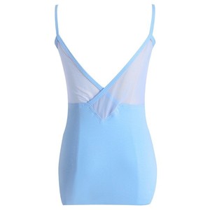 Maillot de Ballet para Niñas, de Algodón y Spandex, con Tirantes Finos, Sin Mangas, con Cuello en V y Detalle Cruzado en la Parte Delantera, para Danza, Entrenamiento y Gimnasia - Product Image 5