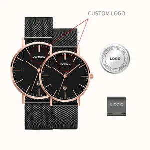 SINOBI Top Brand Men's Watch S9709G Bezel Band Watch Quartz Men's Customize Logo Watch