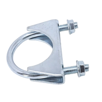 Collier de serrage métrique pour tuyau d'échappement en acier au carbone galvanisé, compatible OEM, pour fixation droite