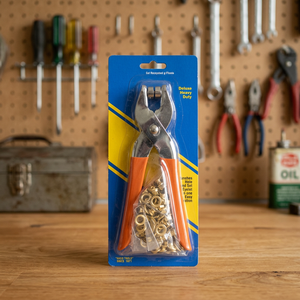 DK-945B 7mm Eyelet Pliers with 100pcs Eyelets | <b>Grommet</b> Eyelet Pliers Kit - Product Image 4