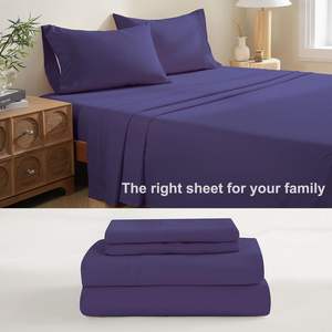 Luxuriöses 4-Teiliges Bettwäsche-Set aus Gebürsteter Mikrofaser mit Spannbettlaken - Product Image 2