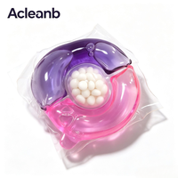 8-14g Capsules liquides à 4 compartiments en vrac |   Nettoyant + Doux + Couleur + Anti-bactérien |   4-en-1 |   Distributeur Faible MOQ OEM