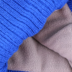 Chapeau d'hiver en tricot chaud à pompon rayé pour équipe sportive, bonnet personnalisé en tricot avec pompon, fournisseur de chapeaux - Product Image 4