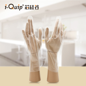 Gants jetables en CPE transparents résistants à l'huile Silicon Valley C5856 pour cuisines - Product Image 2