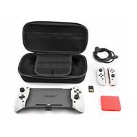 DOBE TNS-1201 Manette de jeu sans fil Bluetooth 3-en-1 pour console OLED avec sac de rangement et boîte à cartes, Plug & Play, six axes