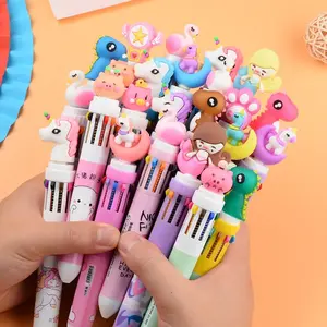 Cute 10 Color Transparent Shape Retractable Ball Pen Cute Animal Shuttle Cute Pen