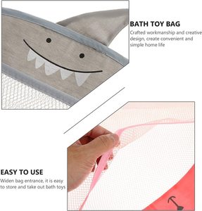Panier de rangement pliable en filet à séchage rapide pour jouets de bain, à suspendre, pour enfants et tout-petits - Product Image 3