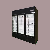 Refroidisseur/refroidisseur vertical commercial avec compresseur de dégivrage manuel à double porte-Réfrigérateur à congélateur à vendre