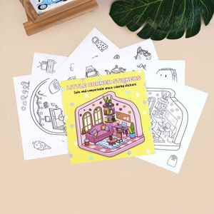 Kit d'activités créatives pour filles : autocollants, livre de coloriage et jeu DIY pour Noël, anniversaire et autres fêtes - Product Image 1